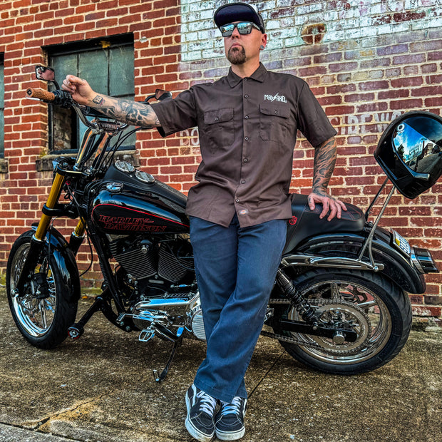 Mad Axel Co. "Flying Wheel" Brown Dickies