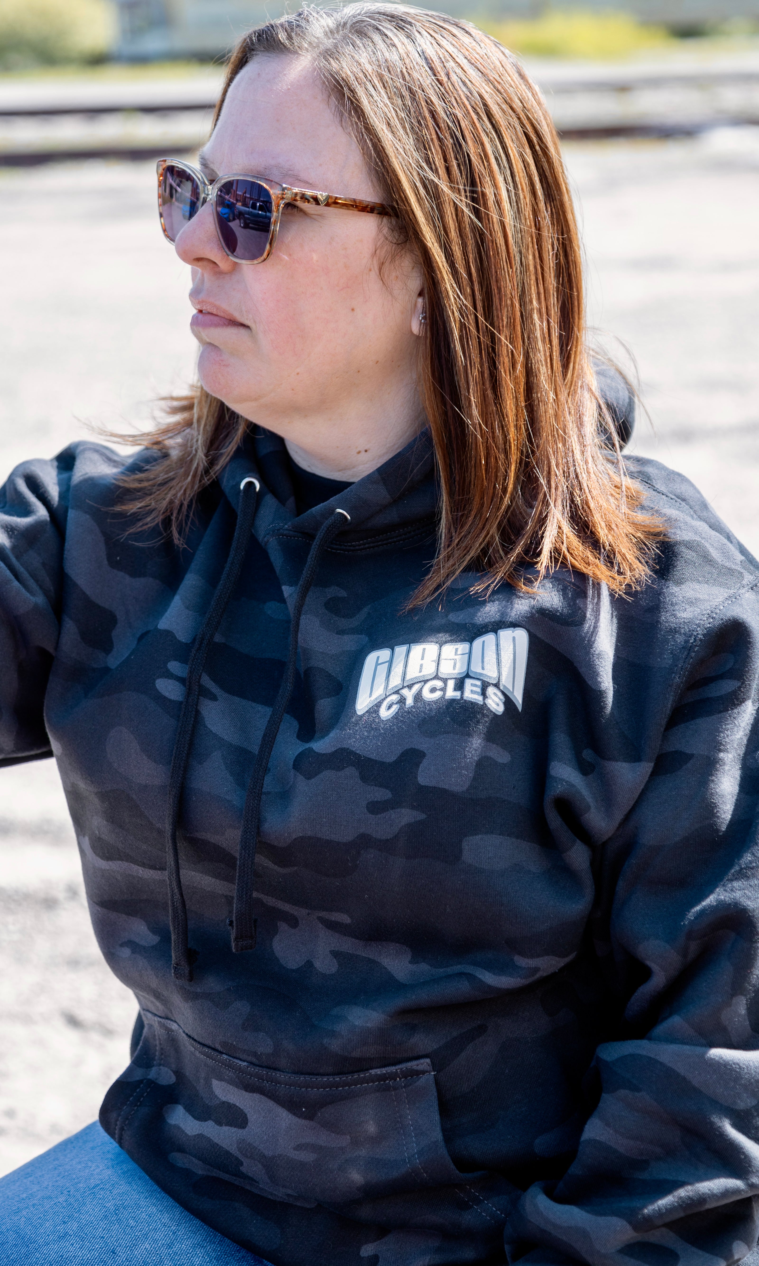 Gibson Cycles Camo Hoodie