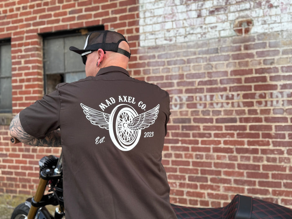 Mad Axel Co. "Flying Wheel" Brown Dickies