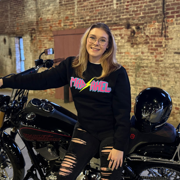 Mad Axel Co. "Yellow Lightning Bolt" Crewneck Sweatshirt (Unisex)