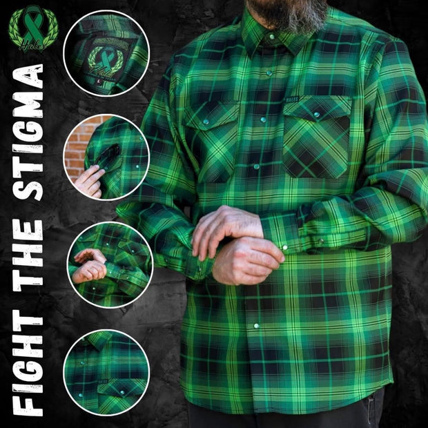 Hales Fight The Stigma Mens Flannel