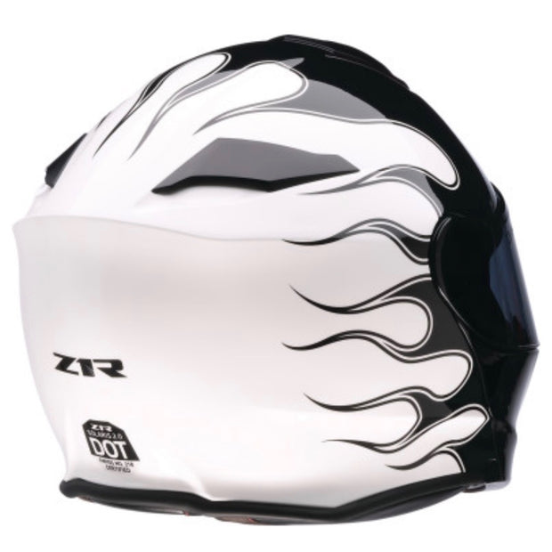 Z1R Solaris 2.0 Flame 'Black/White' Modular Helmet
