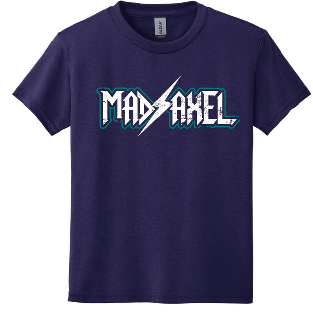 Mad Axel Co. "Dad's Faster Than Your's" Purple/Teal Youth T-Shirt