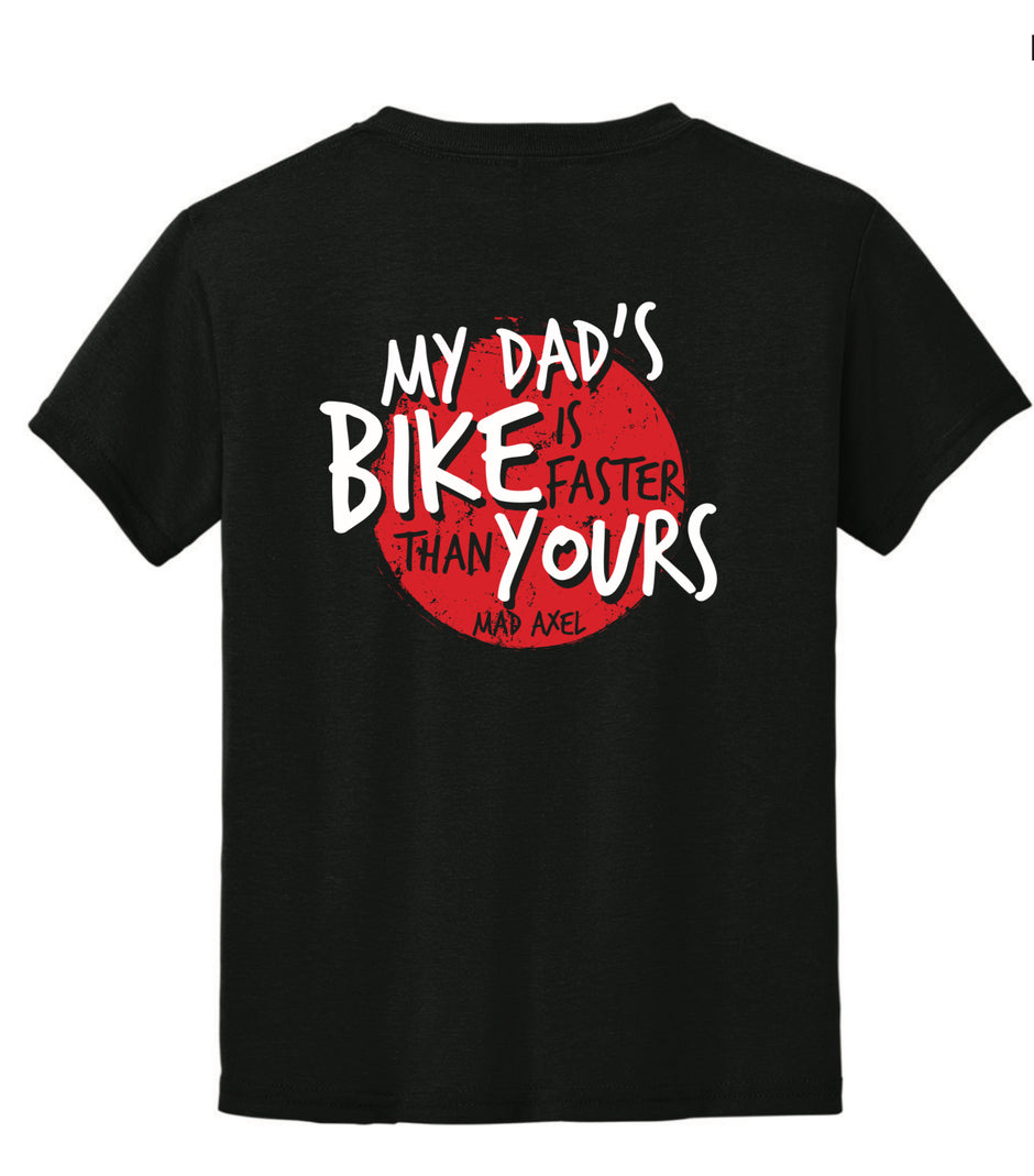 Mad Axel Co. "Dad's Faster Than Your's" Black/Red Youth T-Shirt
