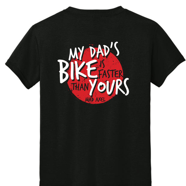 Mad Axel Co. "Dad's Faster Than Your's" Black/Red Youth T-Shirt