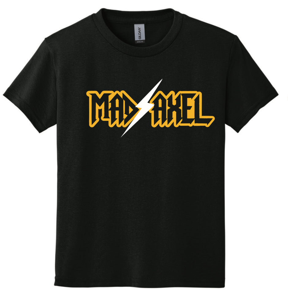 Mad Axel Co. "Mom's Faster Than Dad's" Black/Yellow Youth T-Shirt